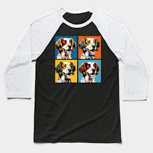 Brittany Pop Art - Dog Lover Gifts Baseball T-Shirt